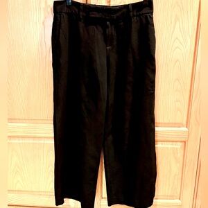 Strenesse Black Cropped Wide Leg Dress Pants Size 4